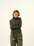 LILLY Sweater Turtleneck Heather Khaki