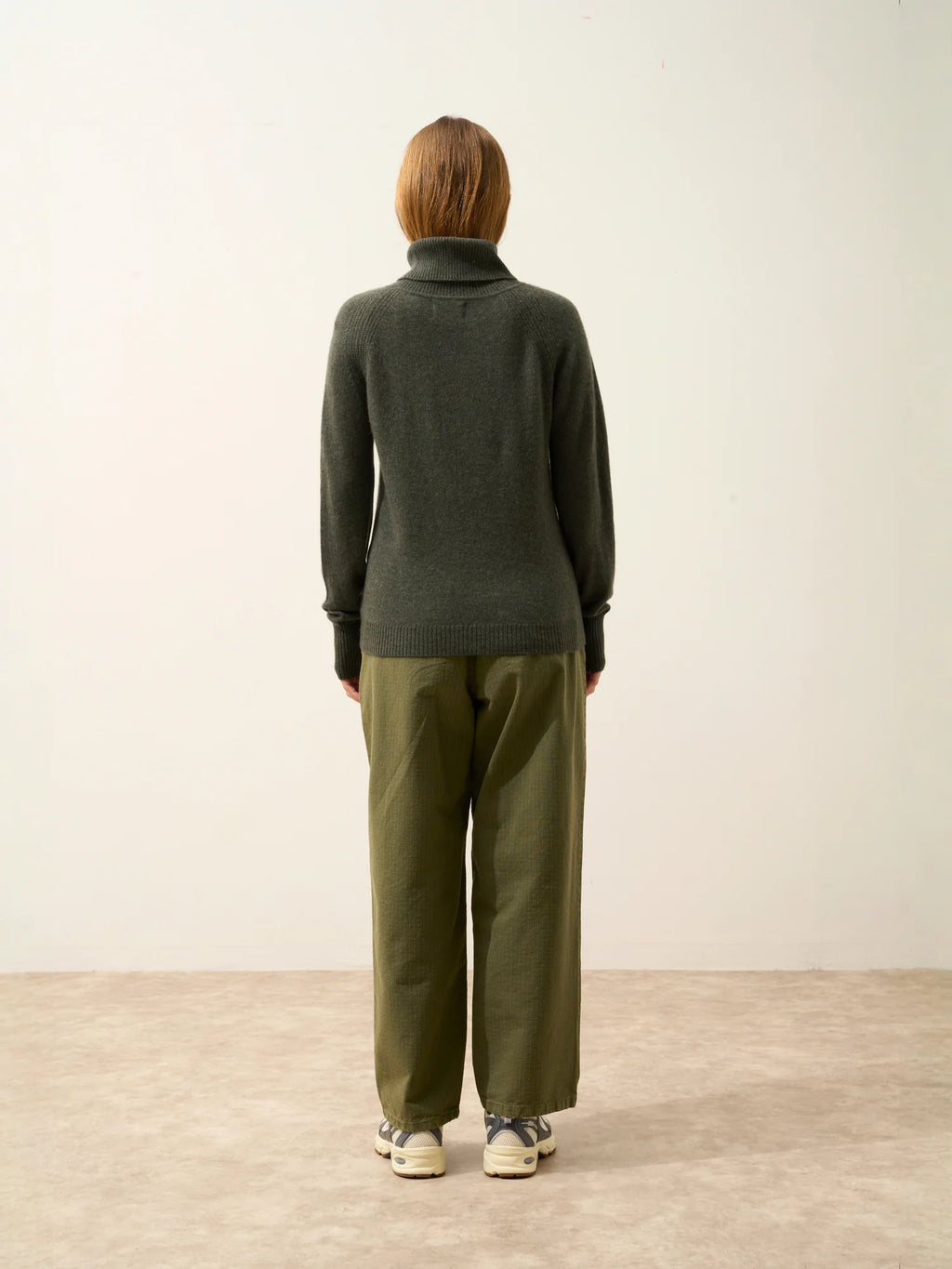 LILLY Sweater Turtleneck Heather Khaki