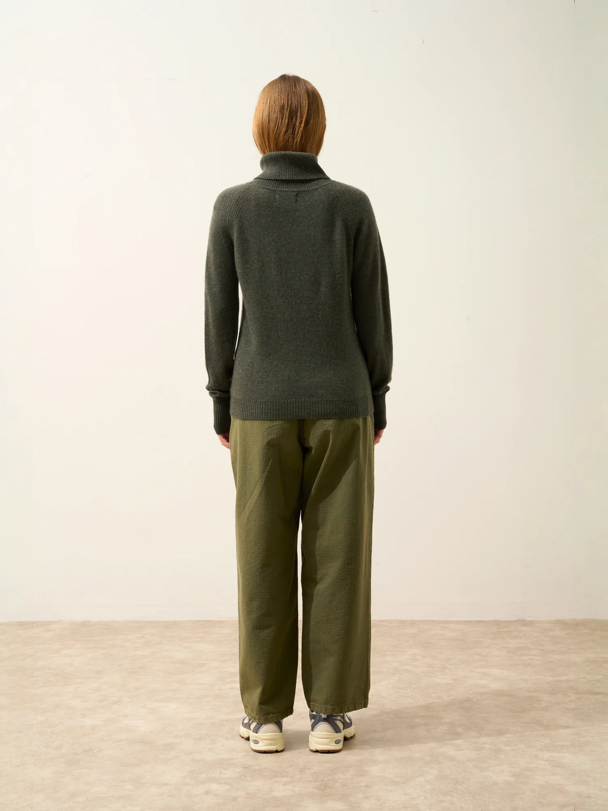 LILLY Sweater Turtleneck Heather Khaki