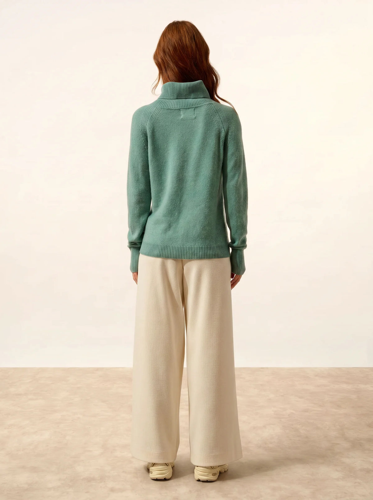 LILLY Sweater Turtleneck Heather Green
