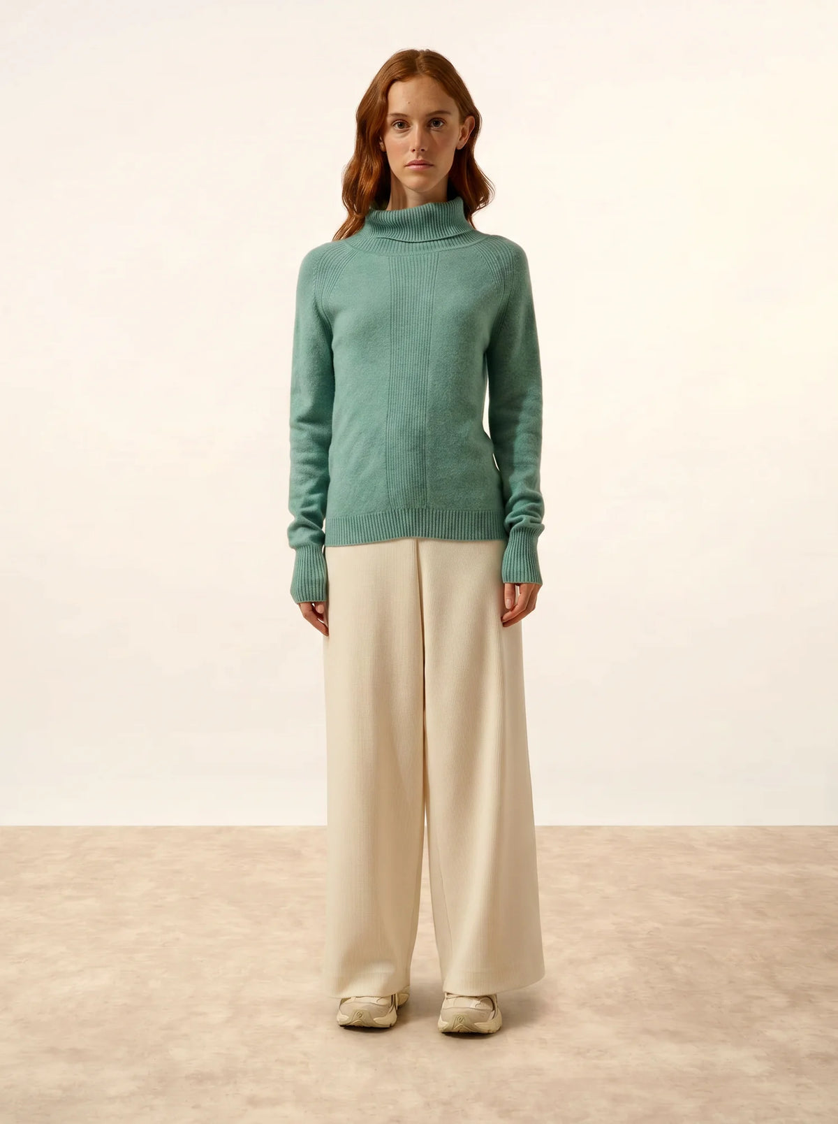 LILLY Sweater Turtleneck Heather Green
