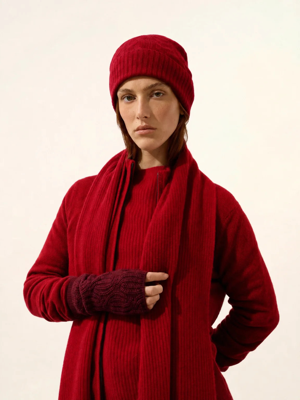 CLEO Bonnet 4 Fils Rouge
