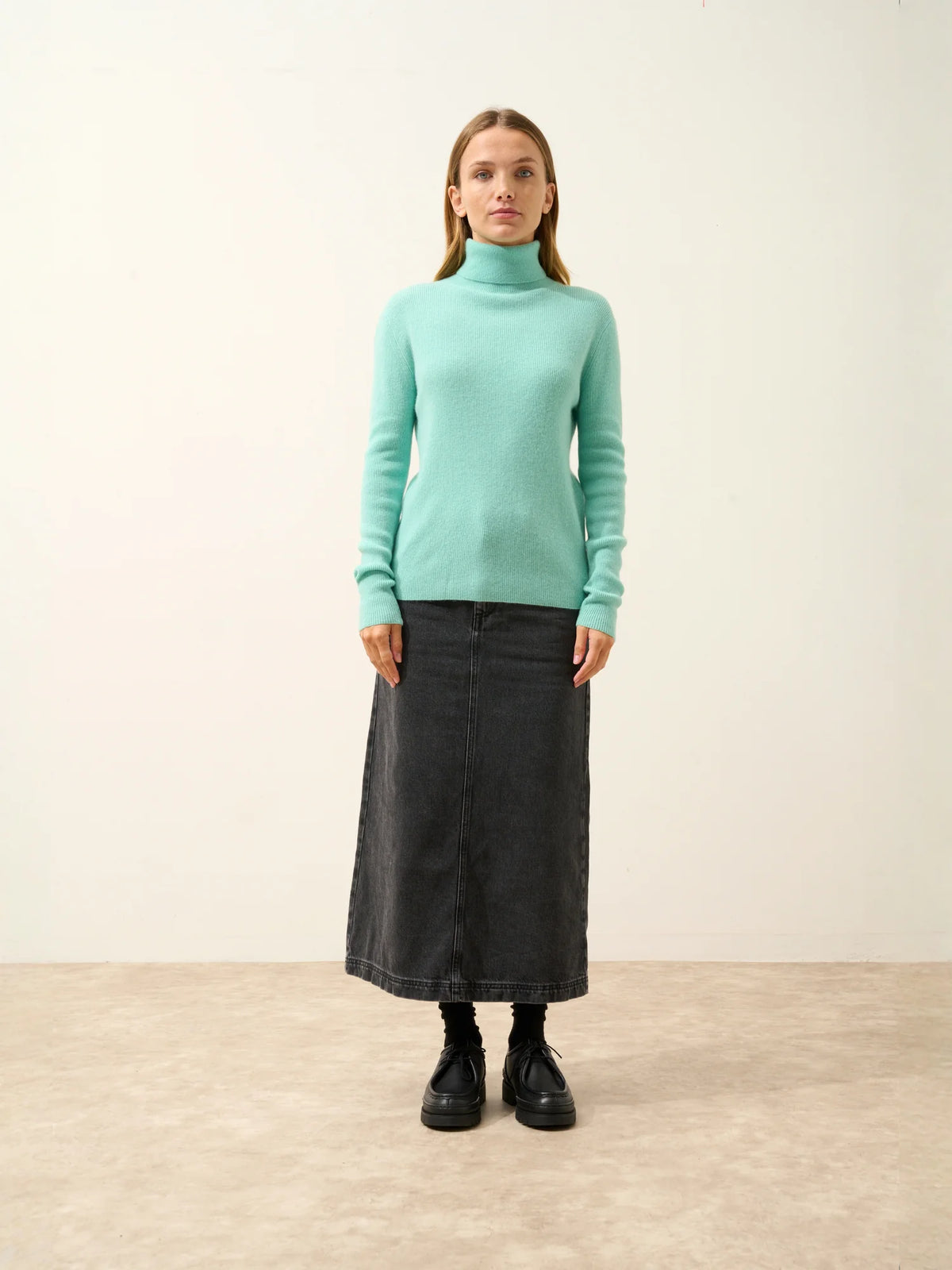 LANAIS Sweater Turtleneck Jade