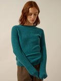 AVANA Pull Col Rond Canard Chiné