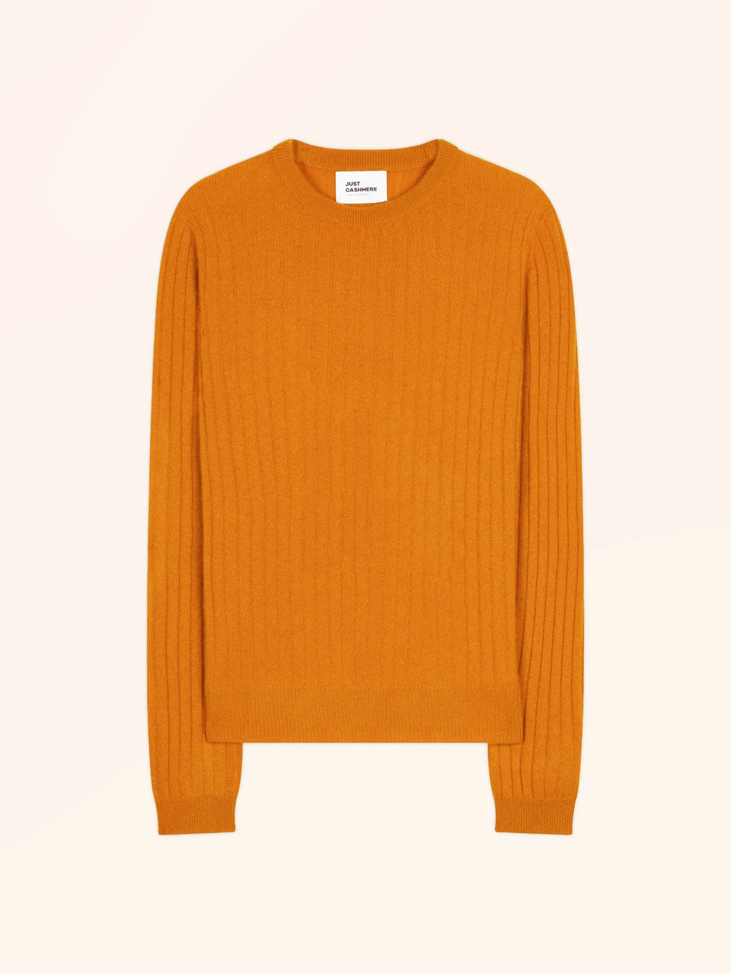 AVANA Pull Col Rond Ocre