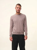HOWARD Pull Col Rond Caribou Chiné