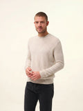 HOWARD Pull Col Rond Gris Perle Chiné