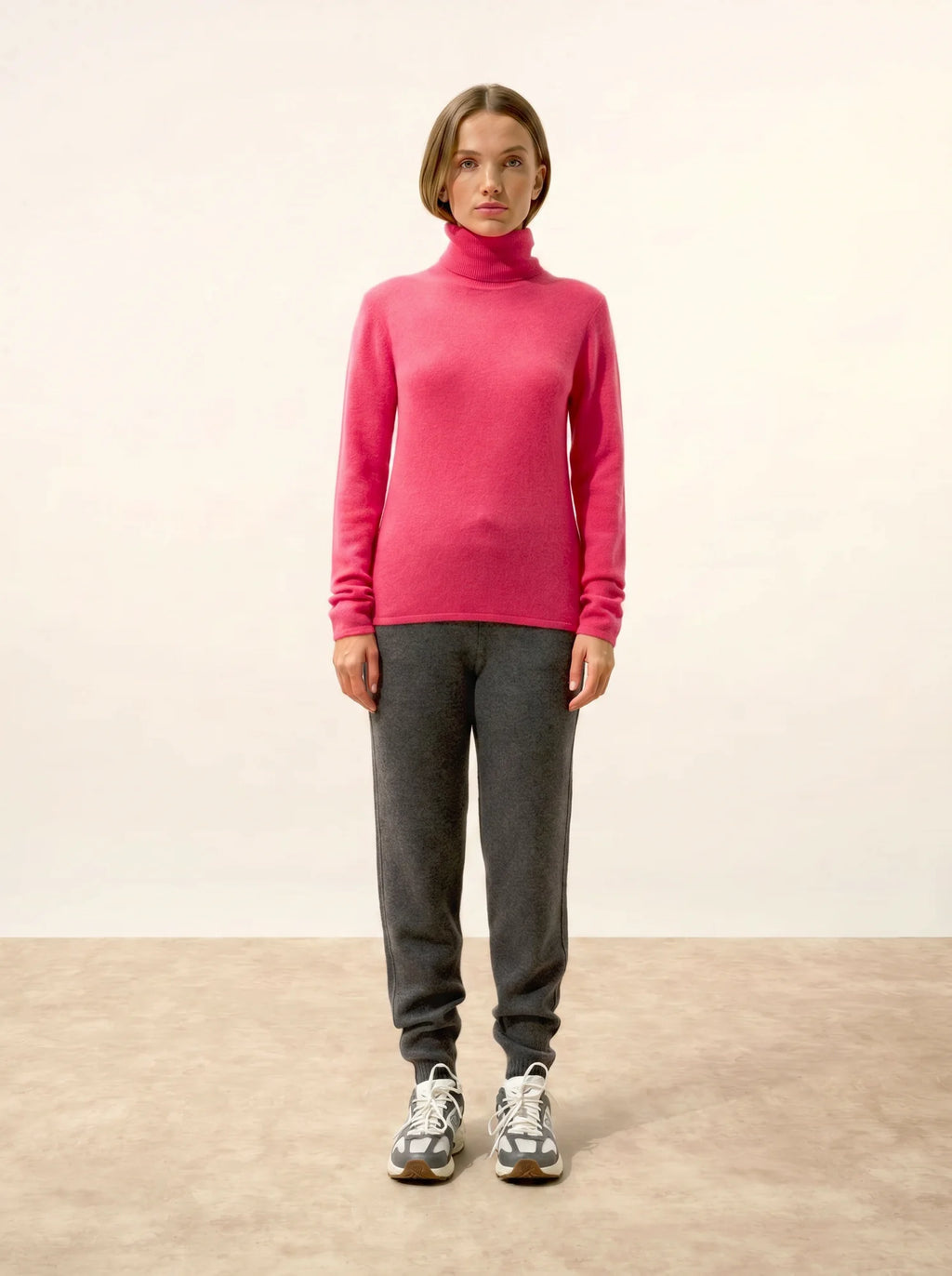 AVA Pullover Rollkragen Erdbeerrot
