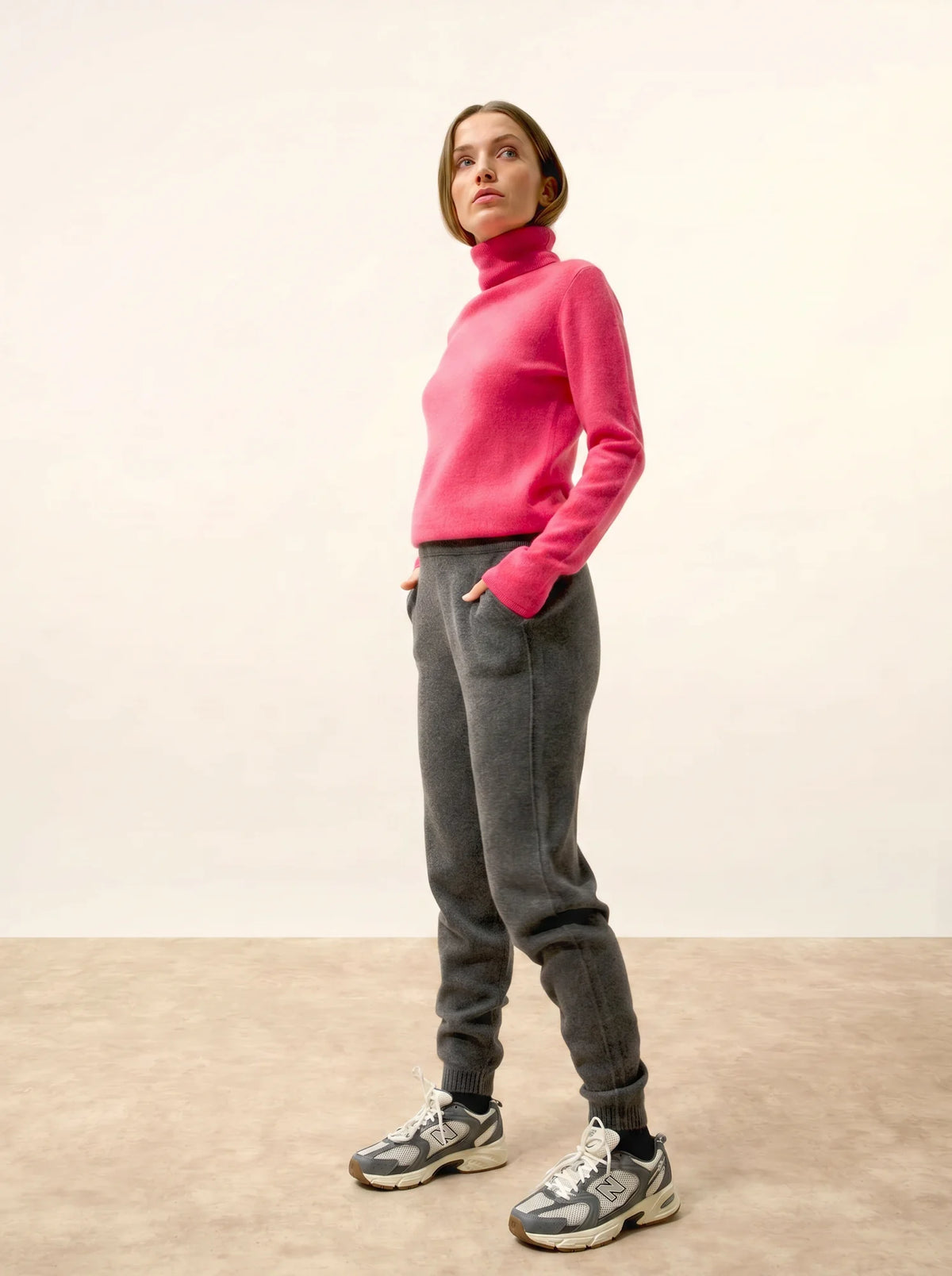 AVA Pullover Rollkragen Erdbeerrot