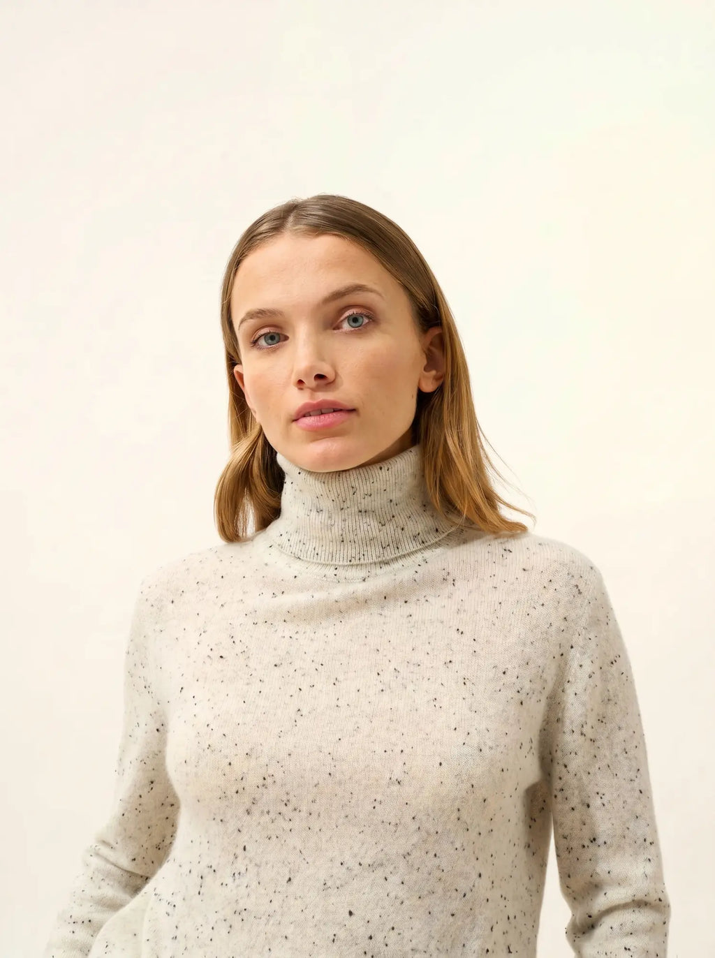 AVA Sweater Turtleneck Grey and Black