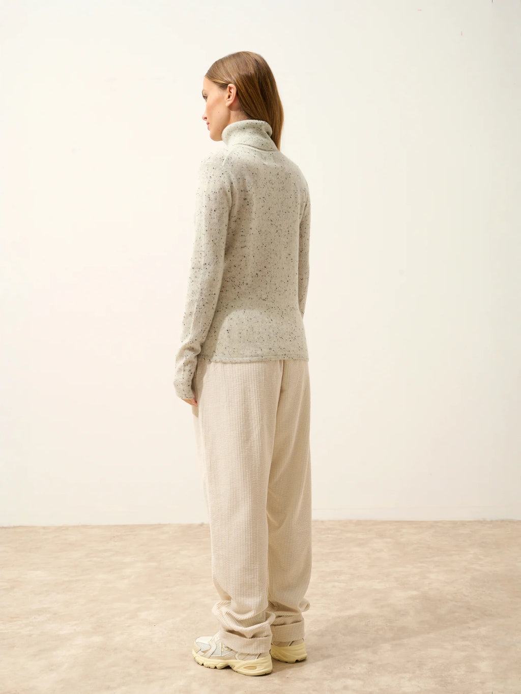 AVA Sweater Turtleneck Grey and Black