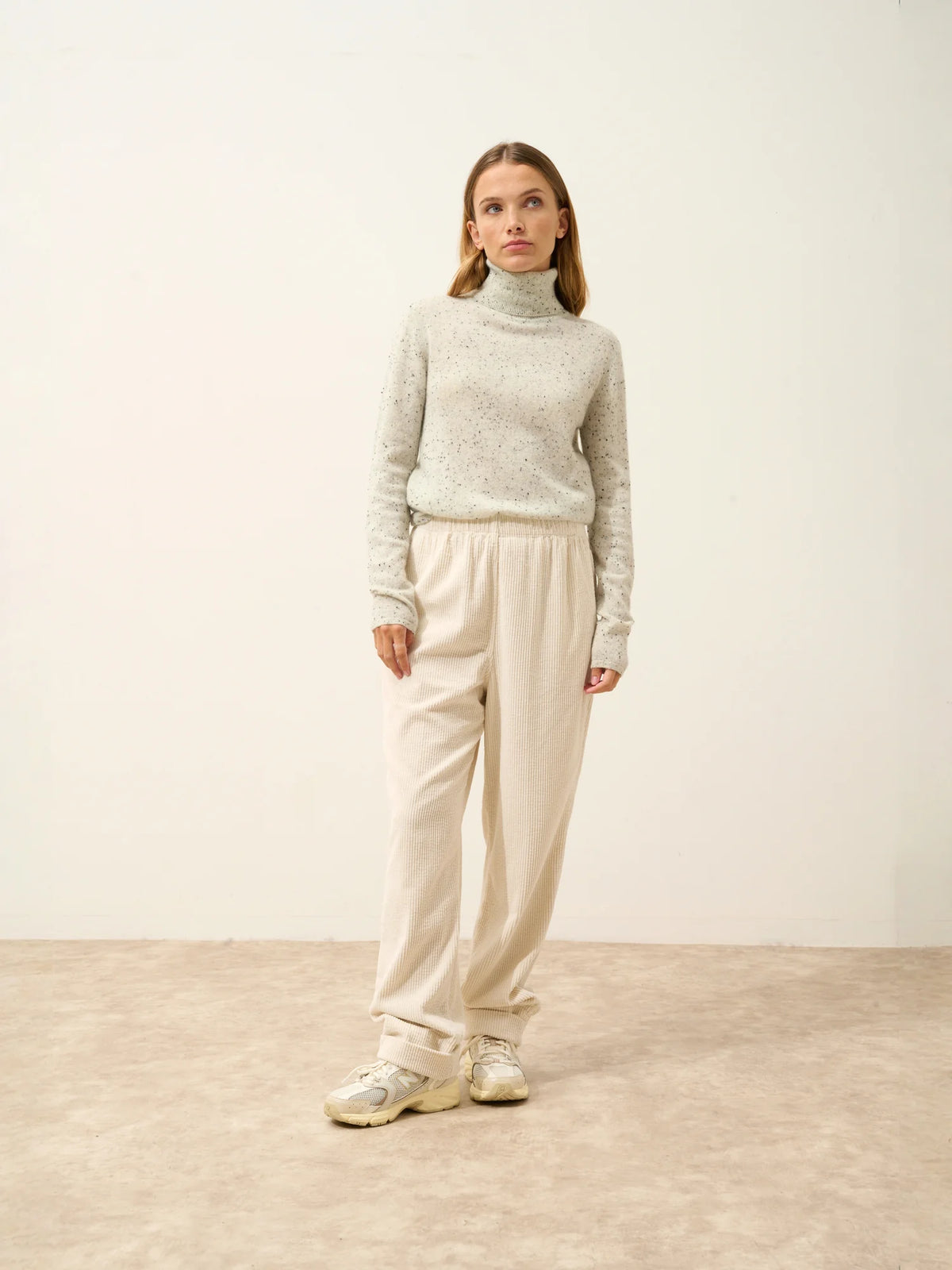 AVA Sweater Turtleneck Grey and Black