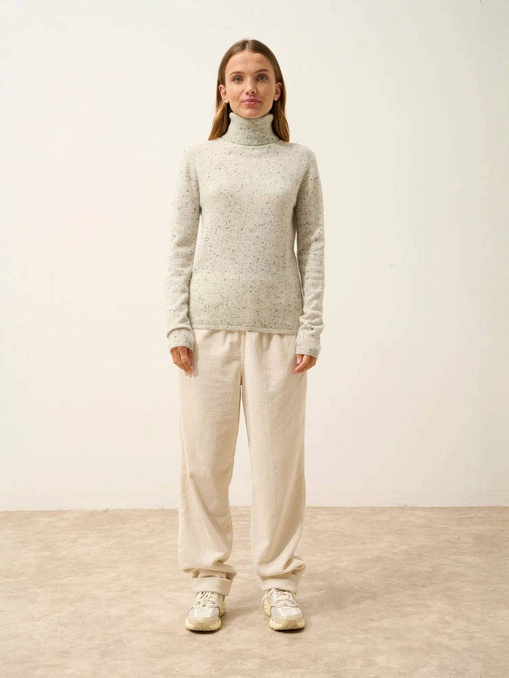AVA Sweater Turtleneck Grey and Black