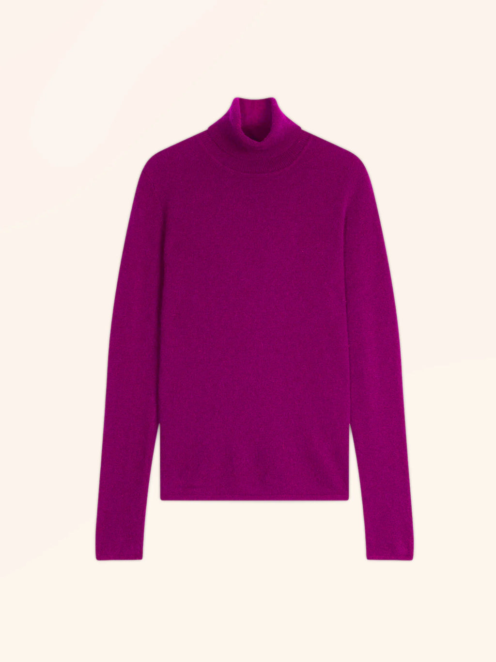 AVA Pull Col Roulé Violine