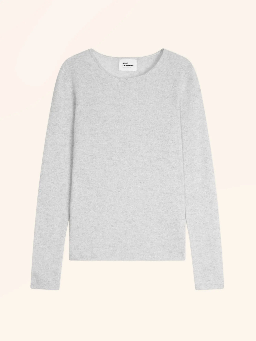 VIVIAN Pullover Rundhalsausschnitt Perlgrau meliert