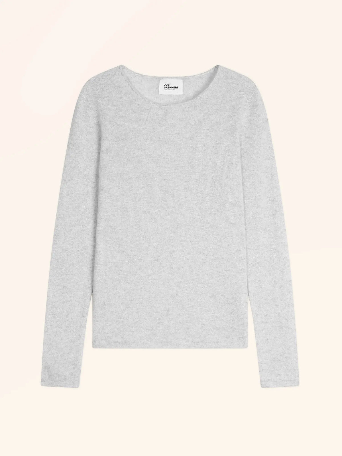 VIVIAN Pullover Rundhalsausschnitt Perlgrau meliert