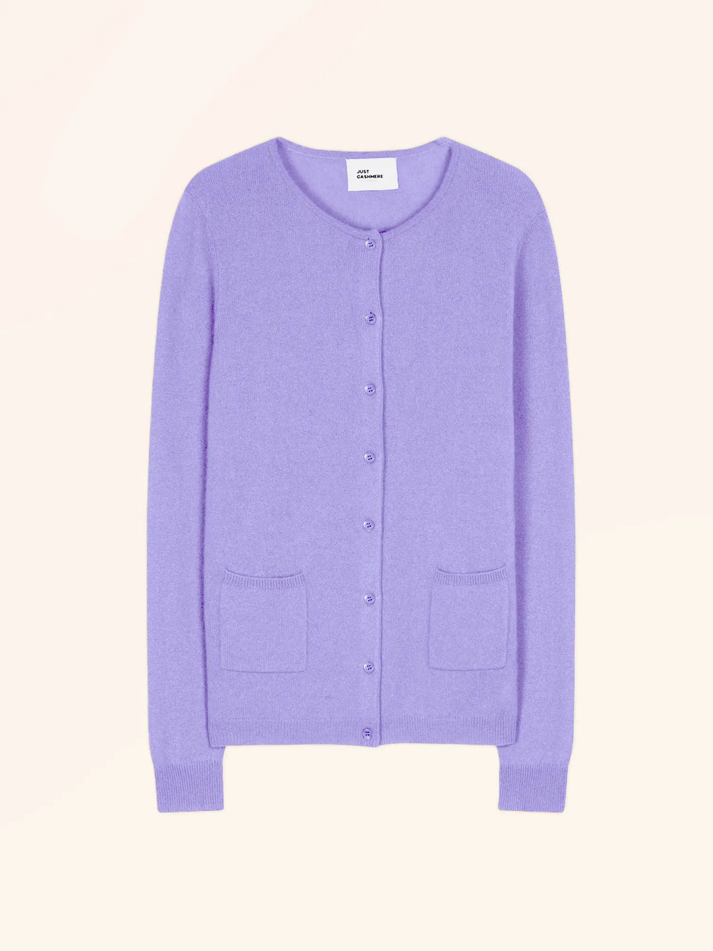KATHARINE Cardigan Col Rond Lavande
