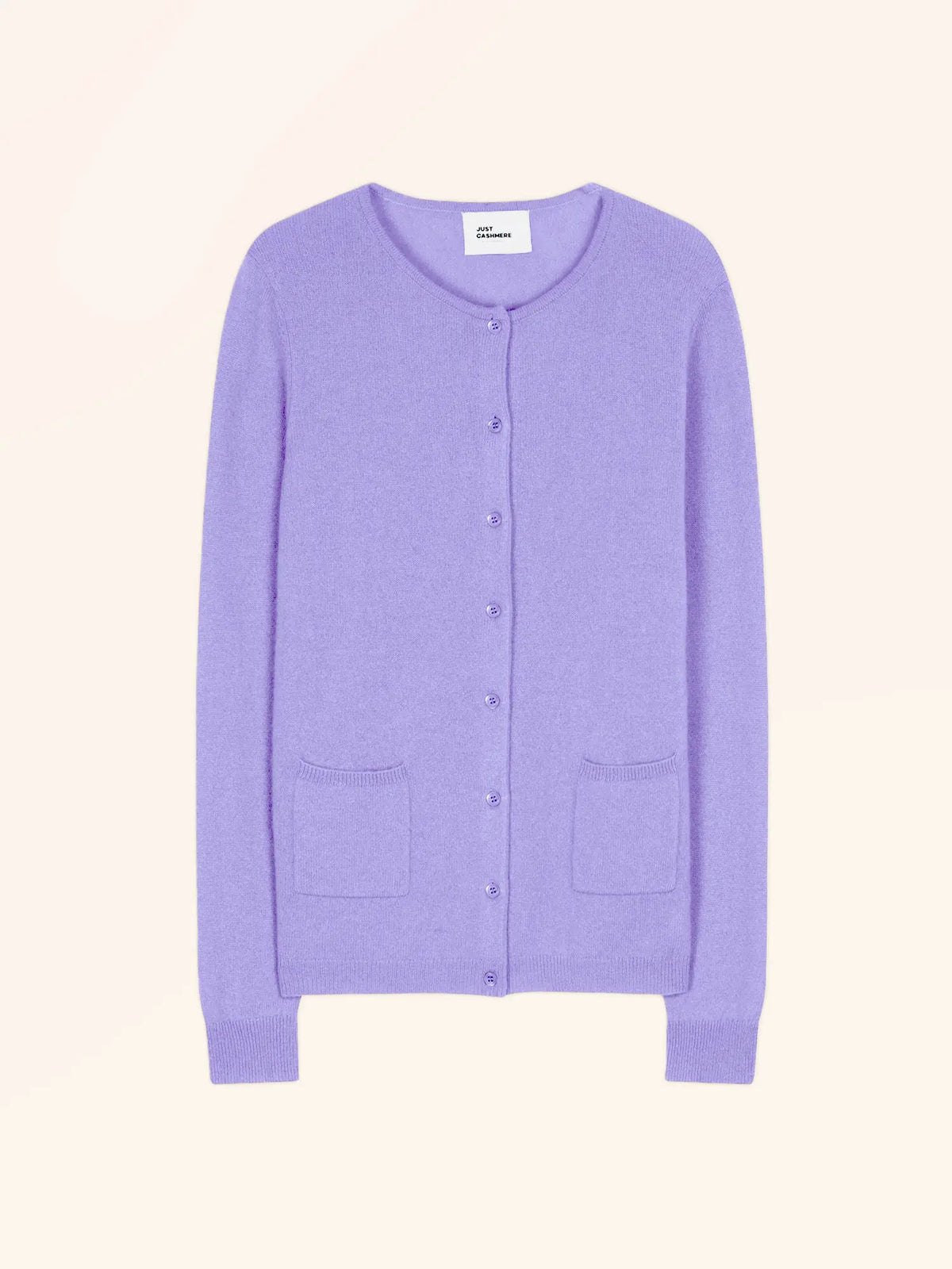 KATHARINE Cardigan Col Rond Lavande