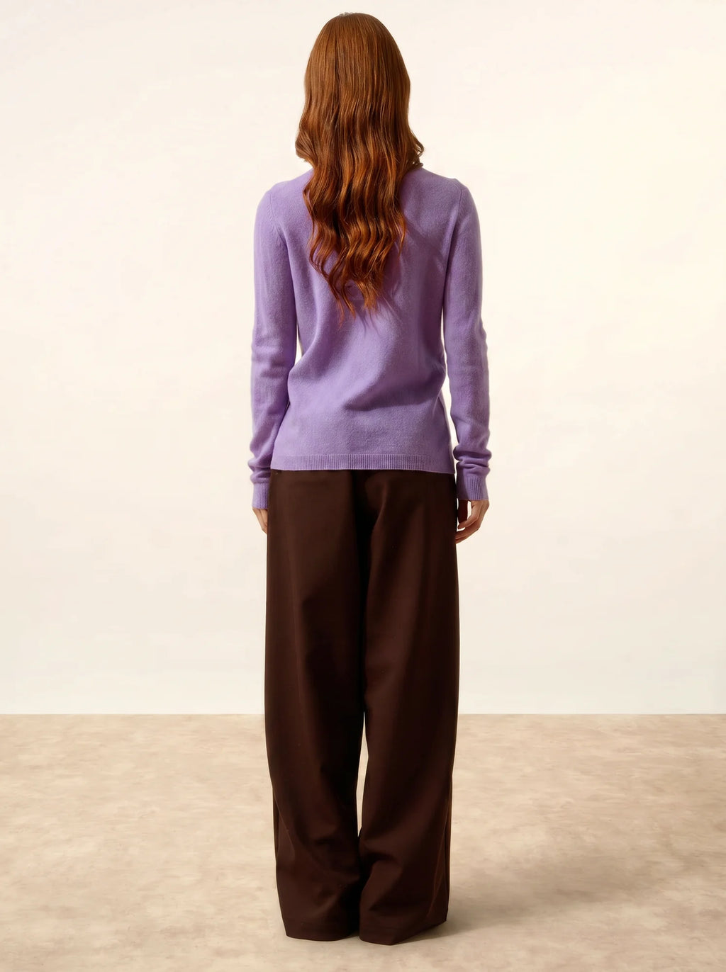 KATHARINE Cardigan Col Rond Lavande