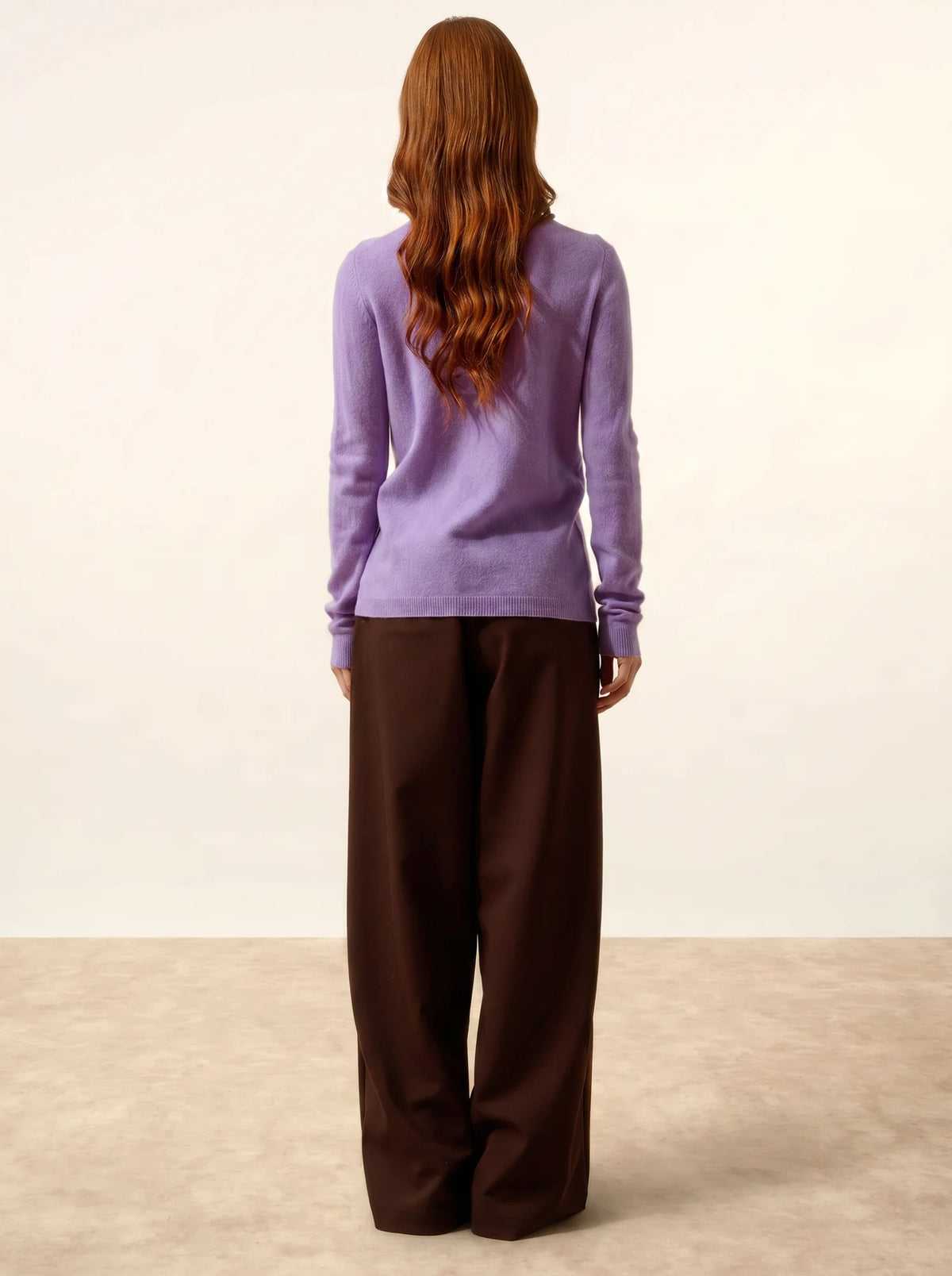 KATHARINE Cardigan Col Rond Lavande