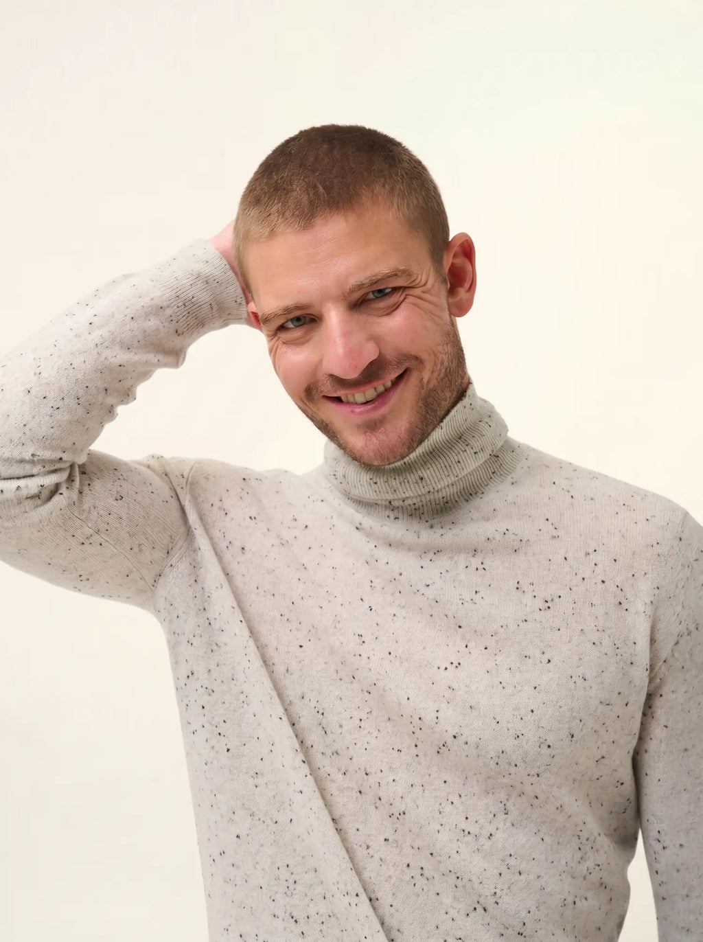 CONNOR Pullover Rollkragen Grau und Schwarz