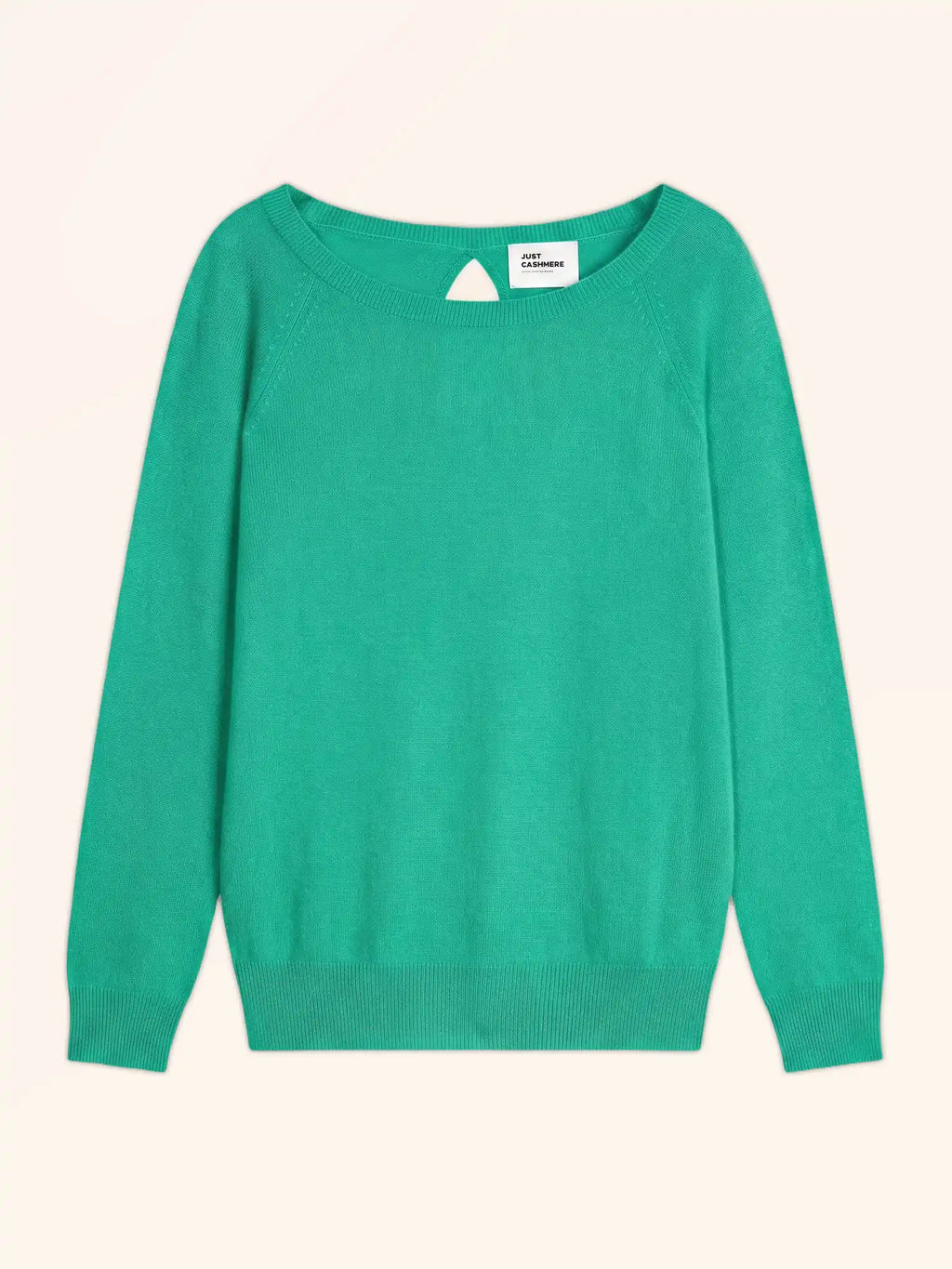 ABIGAILE Sweater Boat Neck Drop Back Jungle