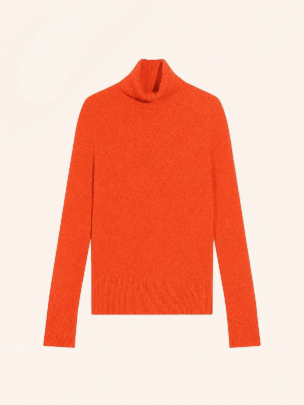LEXIE Pull Col Roulé Orange