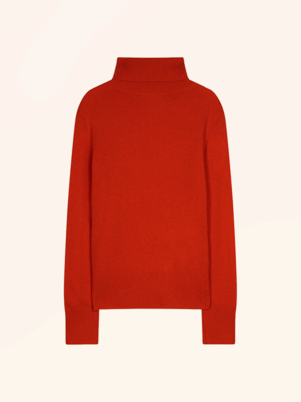 LEXIE Pull Col Roulé Tomate