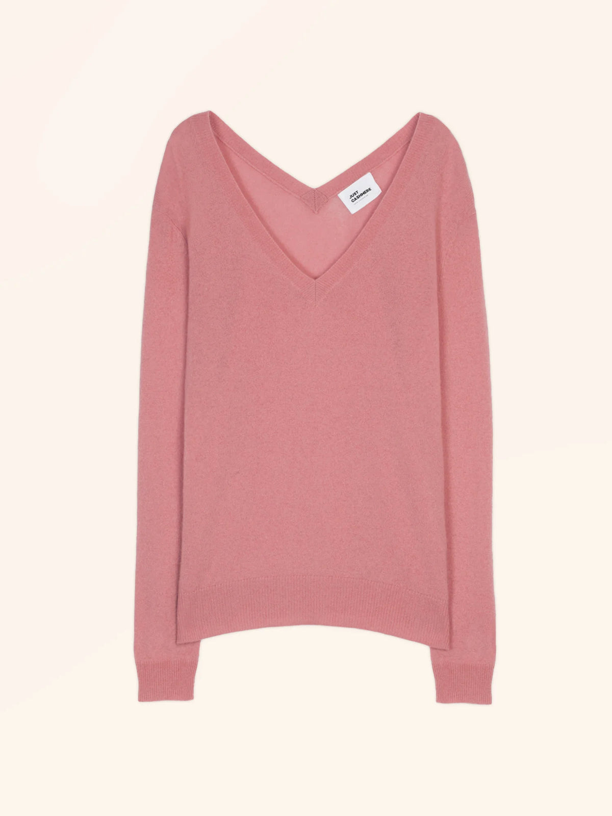 OPAL Sweater V-Neck Front and Back Petal