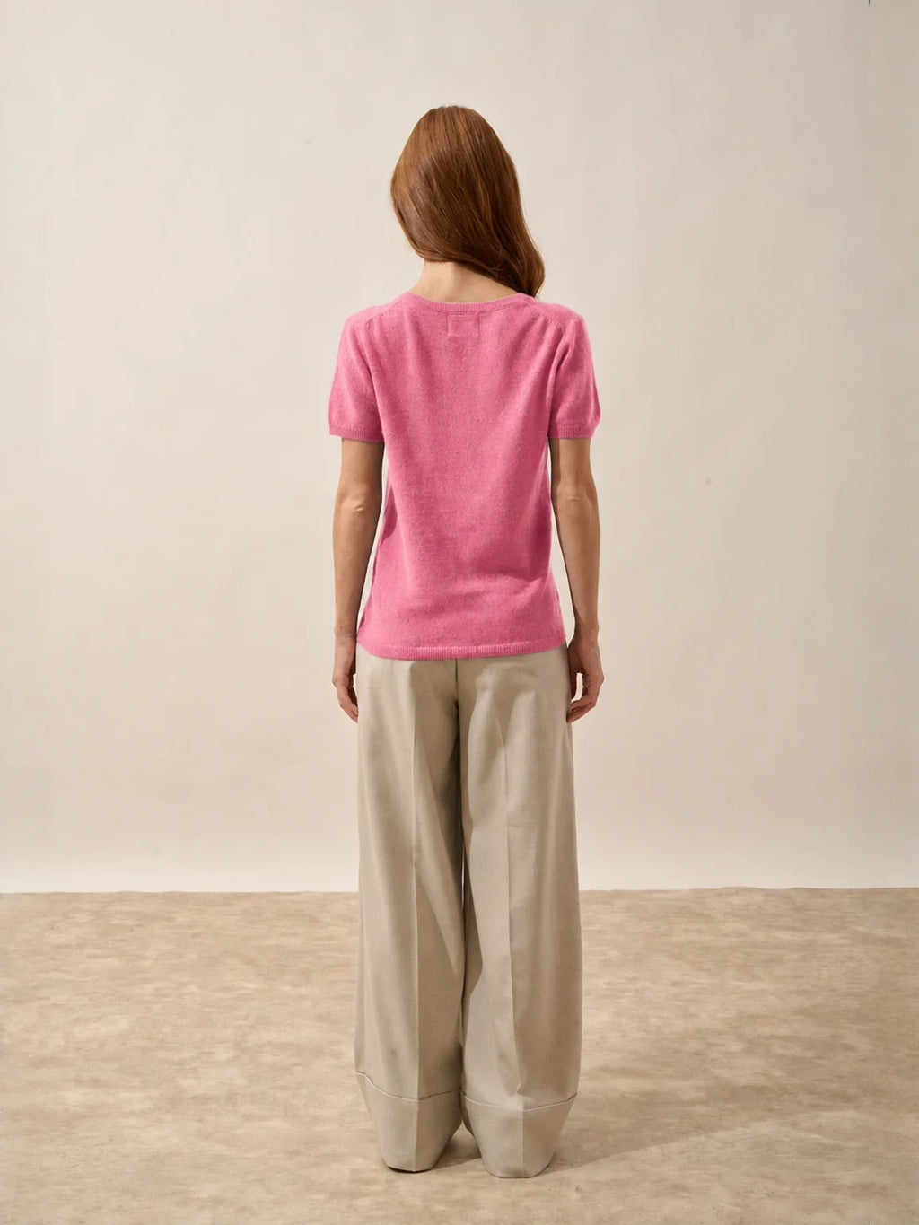 GLAMIS T-Shirt Col V Fraise