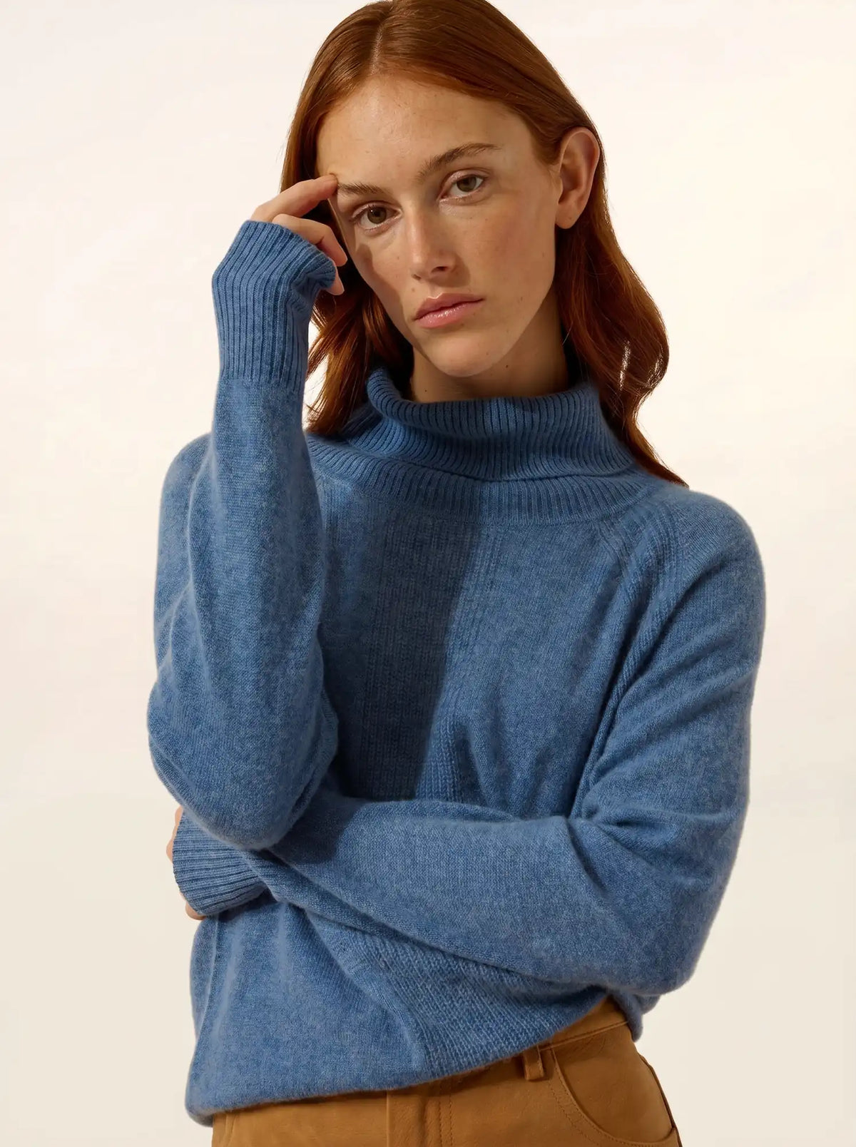 LILLY Sweater Turtleneck Denim Blue