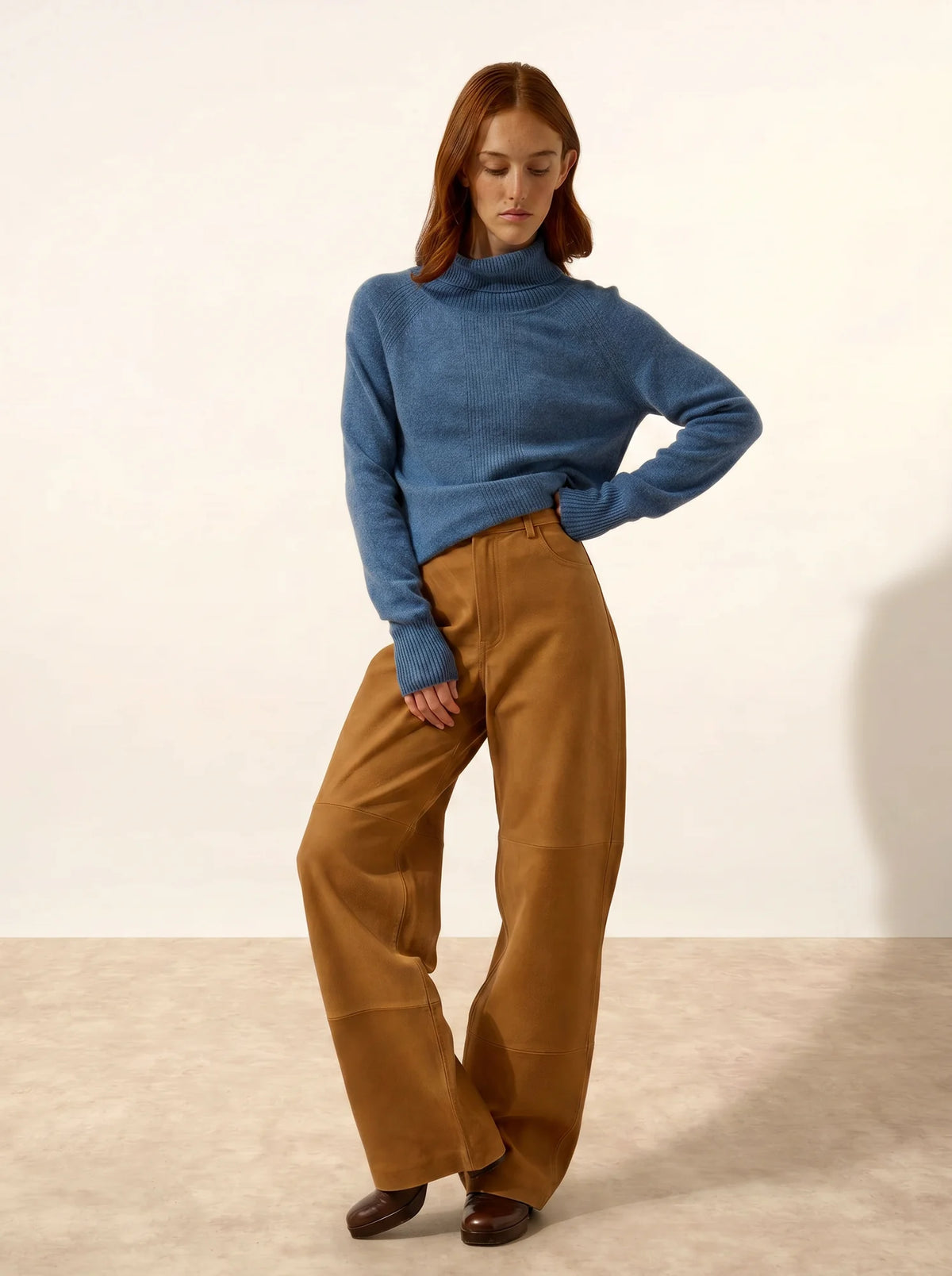 LILLY Sweater Turtleneck Denim Blue