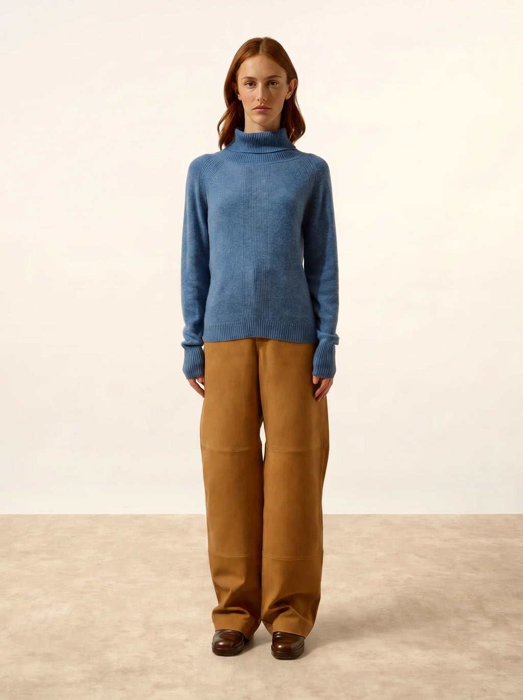 LILLY Sweater Turtleneck Denim Blue