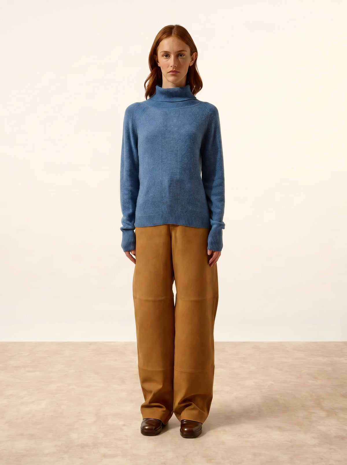 LILLY Sweater Turtleneck Denim Blue