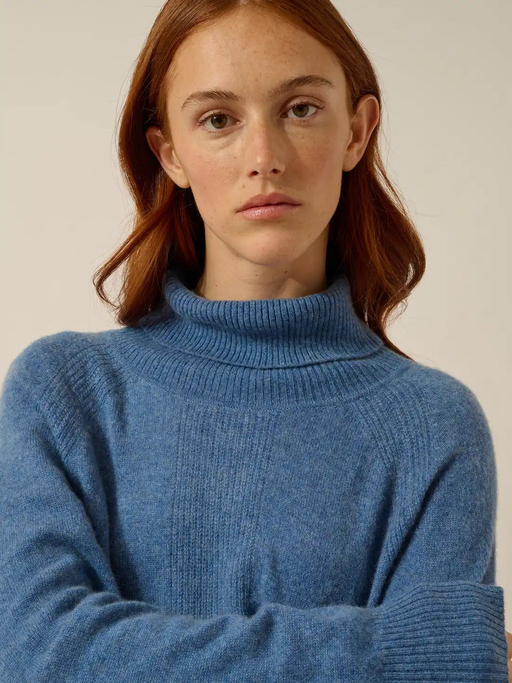 LILLY Sweater Turtleneck Denim Blue