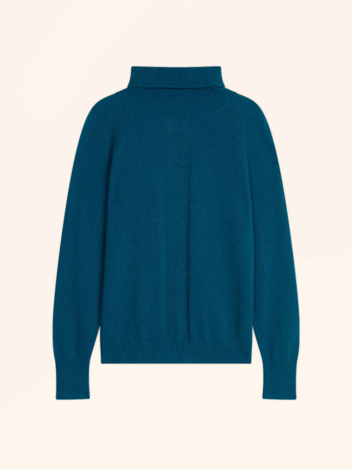 LILLY Pull Col Roulé Paon