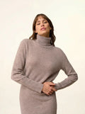 ZOELA Dress Turtleneck Heather Caribou