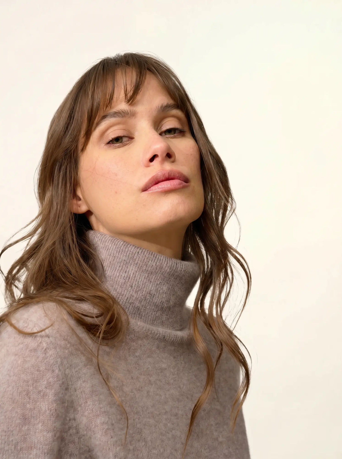 ZOELA Dress Turtleneck Heather Caribou