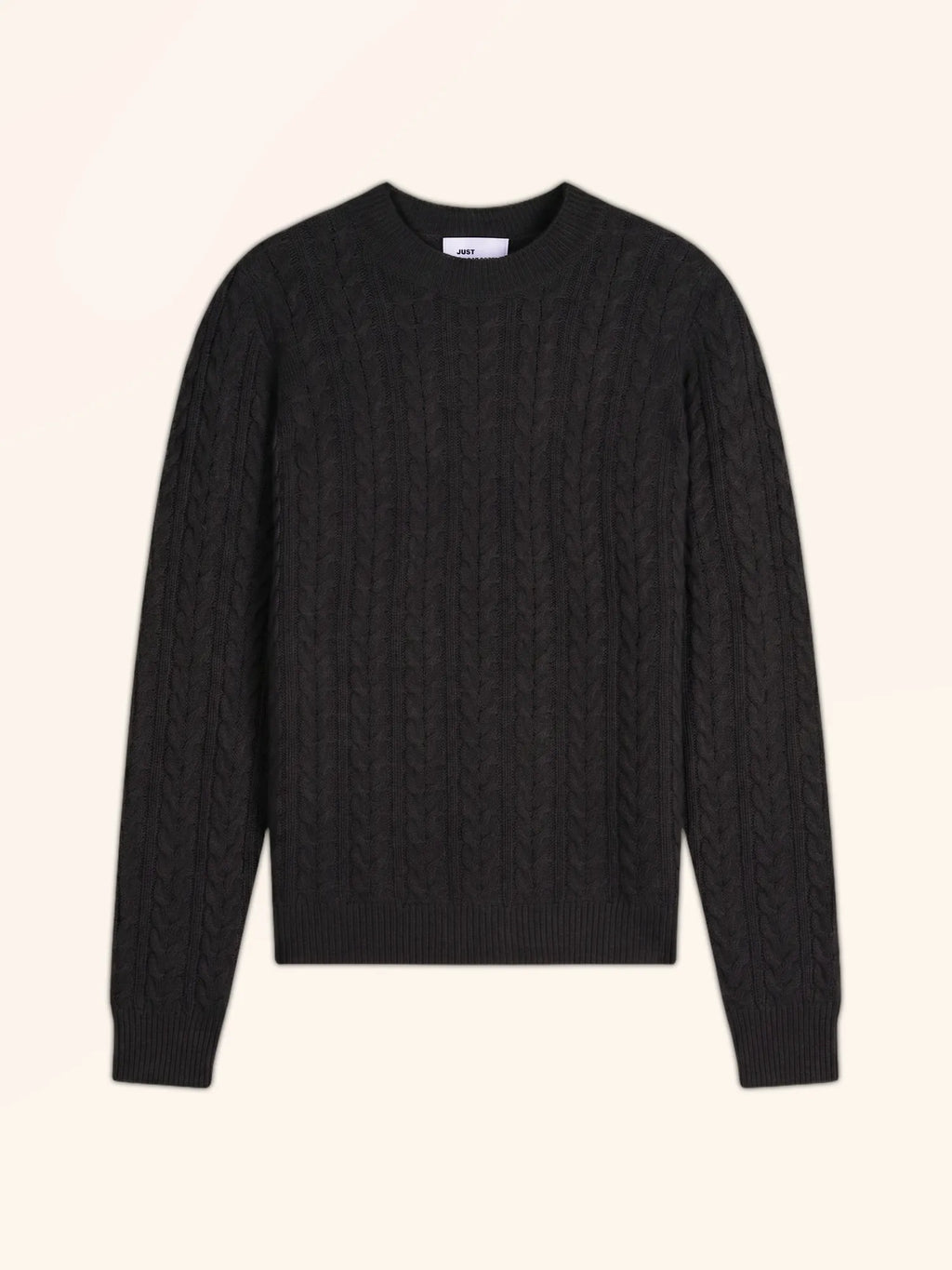 ALICE Pull Col Rond 4 Fils Noir