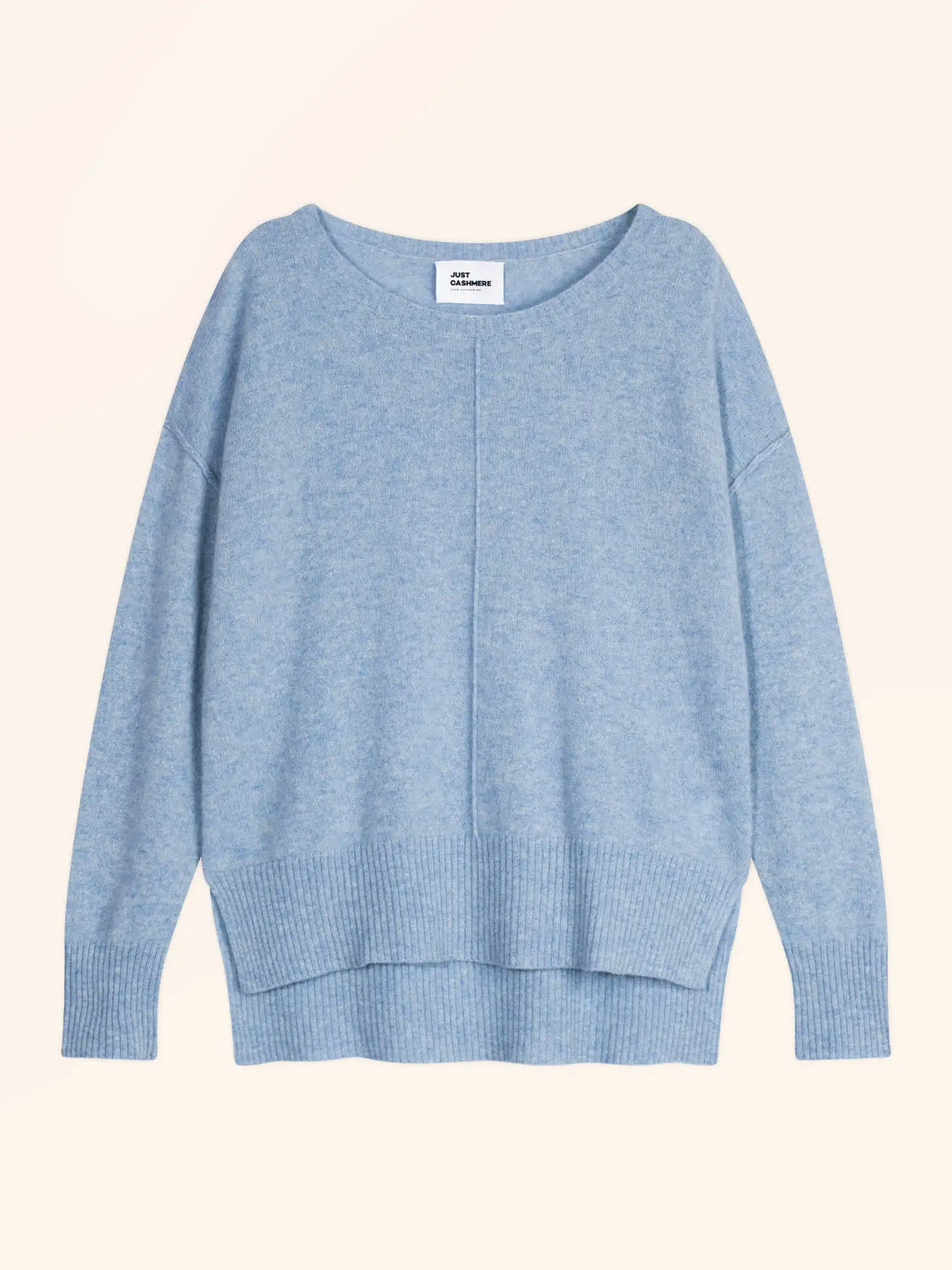 TESS Pullover Rundhalsausschnitt Himmelblau meliert