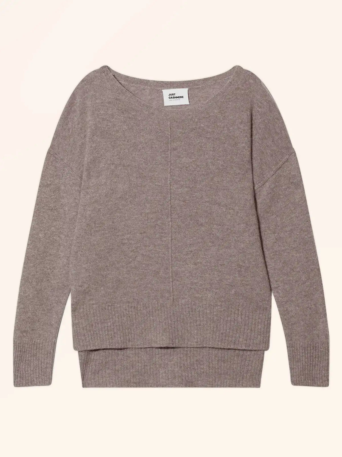 TESS Pullover Rundhalsausschnitt Caribou meliert