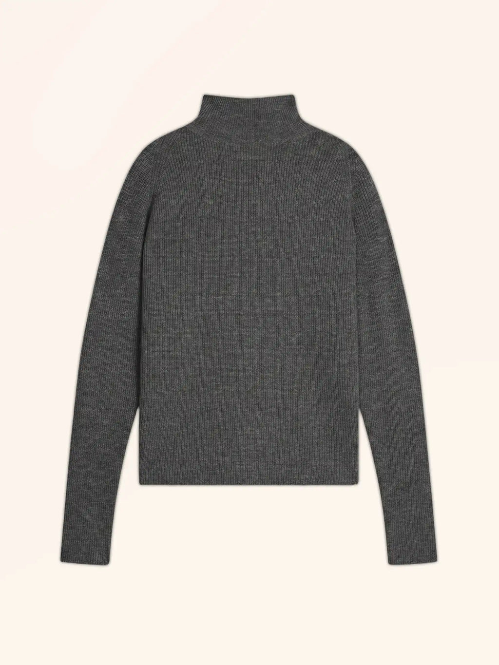 ALYSSA Pullover Stehkragen Carbon meliert