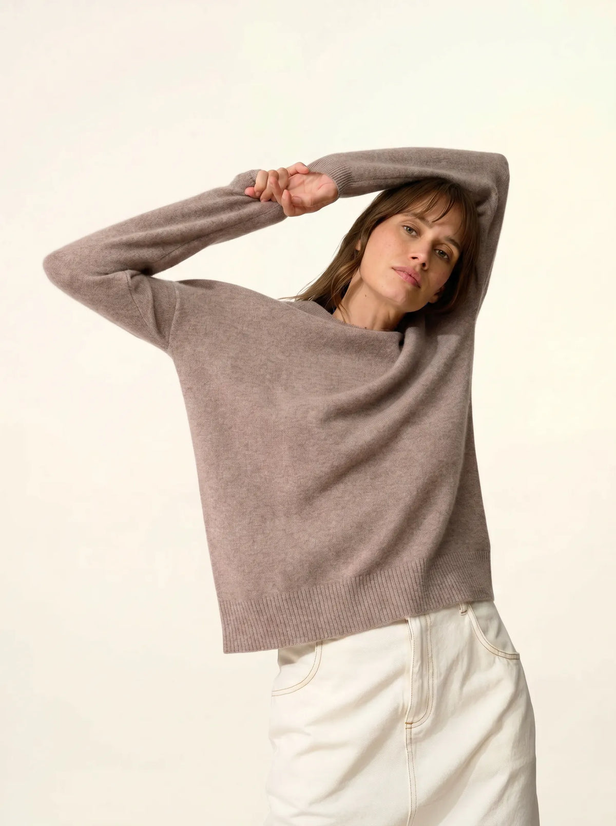 KAYLA Sweater Crew Neck Heather Caribou