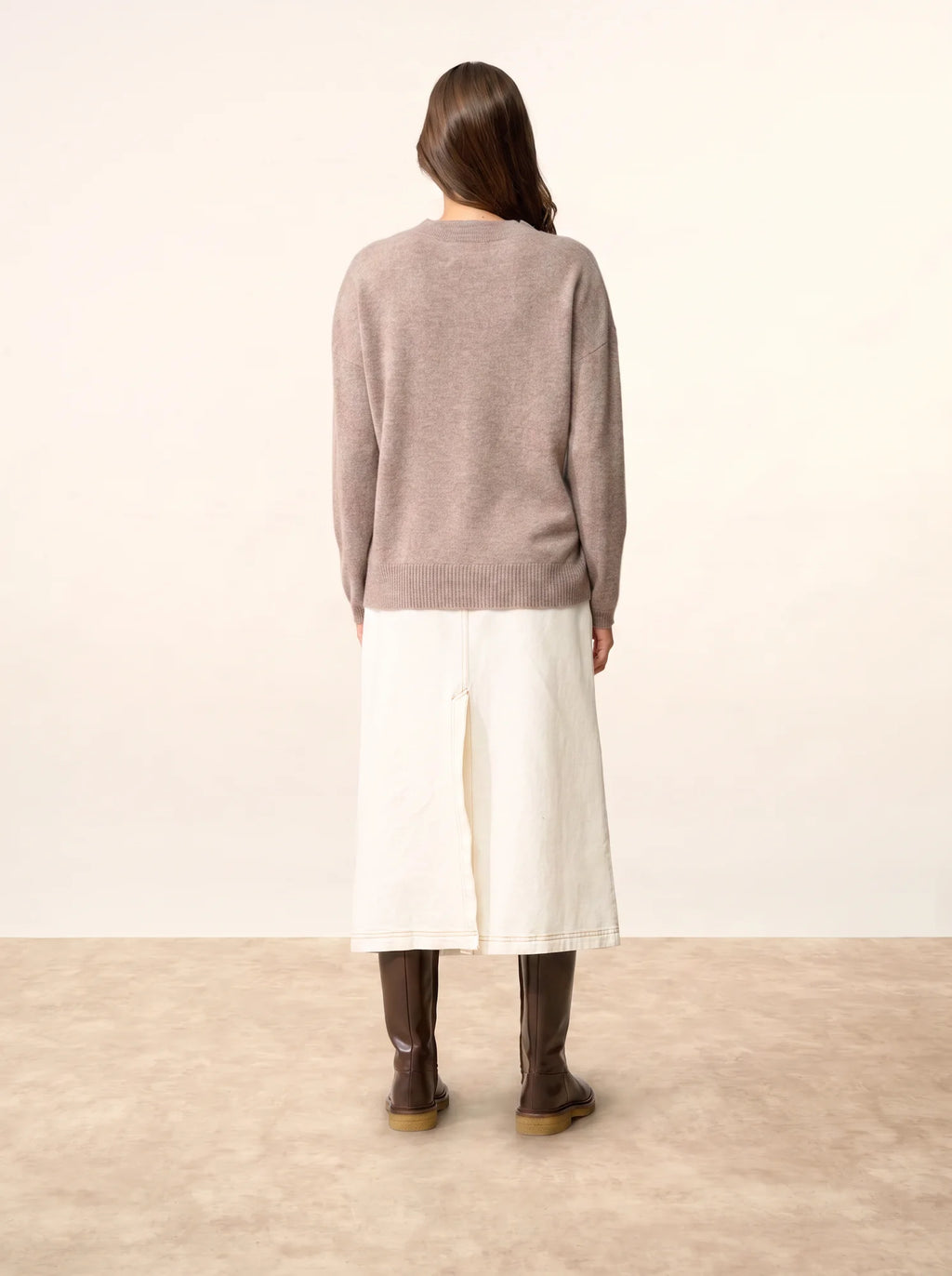 KAYLA Sweater Crew Neck Heather Caribou