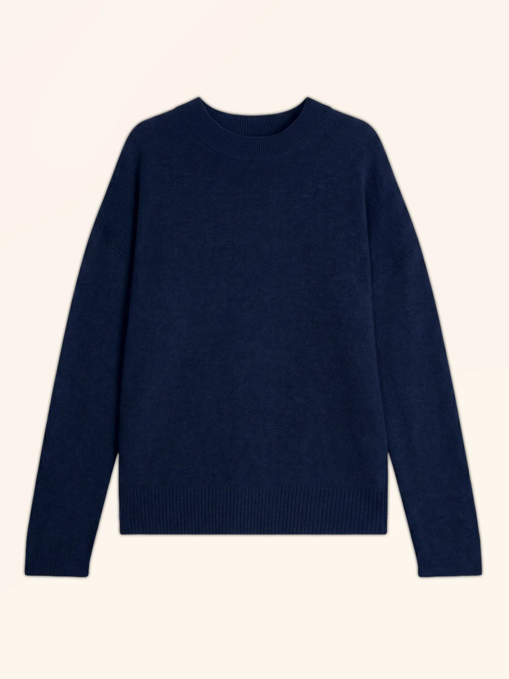 KAYLA Pull Col Rond Bleu Marine