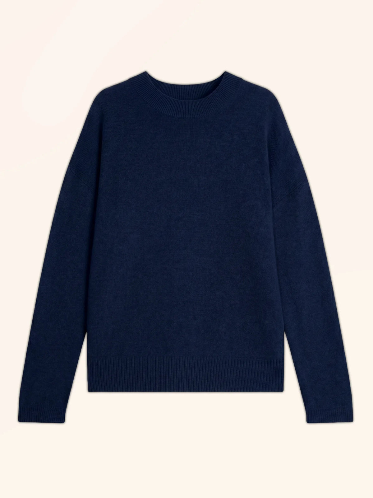 KAYLA Pull Col Rond Bleu Marine