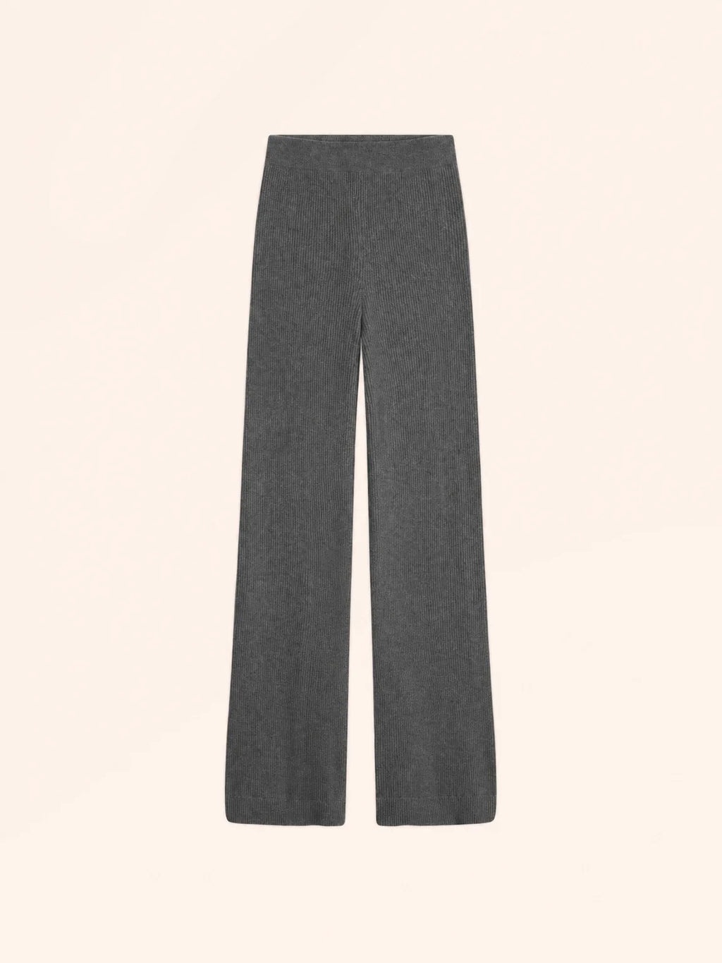 MARGRET Pantalon Évasé Anthracite Chiné