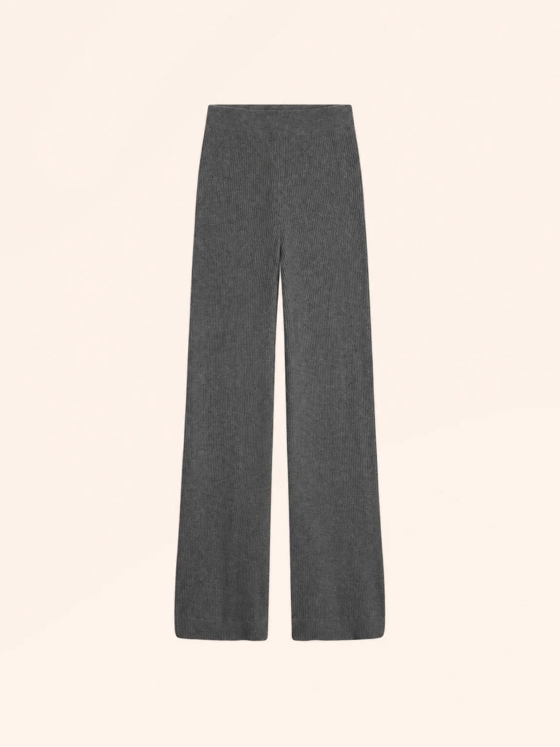 MARGRET Pantalon Évasé Anthracite Chiné