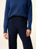 MARGRET Pantalon Évasé Bleu Marine
