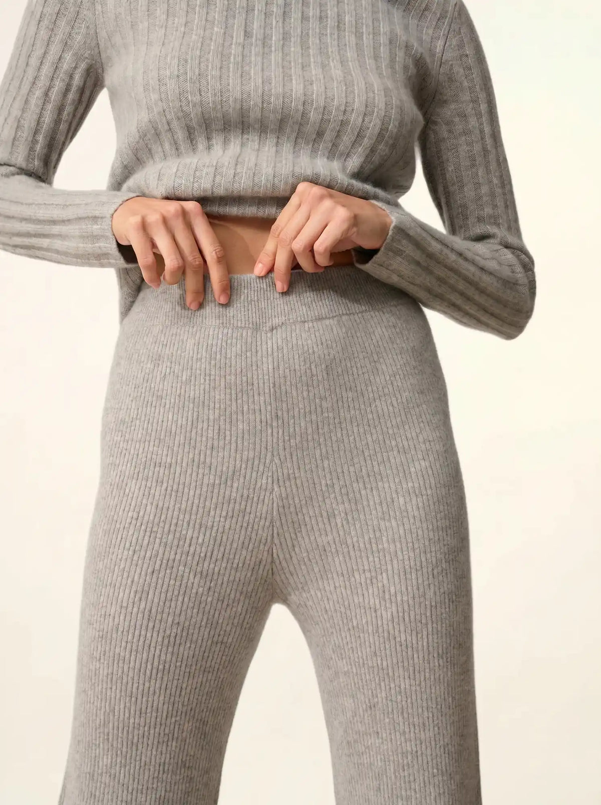 MARGRET Pantalon Évasé Nuage Chiné